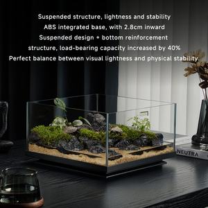Yee Fabriek Groothandel Kleine Glazen Aquarium Aquarium Laag Ijzer Extra Helder Desktop Modern Aquarium Aquarium - Product Image 4