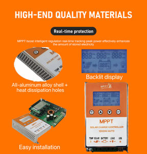 Controlador Solar Confiable con Energía de Respaldo, Controlador de Carga Mppt de 10A/20A/40A/60A para Red Eléctrica Estable en Filipinas/Indonesia - Product Image 1