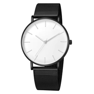 Ultra-Thin Men's <b>Watch</b> Simple 20mm Mesh Strap 40mm Dial Foreign Trade Wholesale Hot Selling <b>Watch</b> - Product Image 2