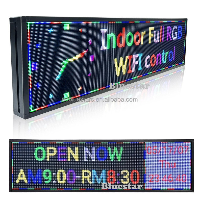 Одноцветный P7.62P10 RGB светодиодный дисплей знак программируемый наружный движущийся знак сообщения с рейтингом IP65