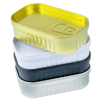Boîte de rangement créative DIY TIMO en étain et plastique PET – Organisateur de clips en forme de sardine, mignon, sans danger pour les aliments, anti-odeur, option logo personnalisé