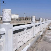 Изготовленный на заказ Гранит Натуральный Камень Речной забор сад декоративный камень мрамор балясины и рельсы