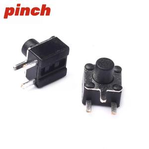 Interrupteur tactile à pression 6x6mm, deux broches latérales, montage horizontal pour clavier - Product Image 2