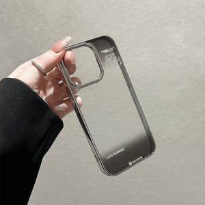 Funda transparente minimalista "Hello" para iPhone 16 11 12 13 14 15 Pro Max Xs XR 7 8 Plus, funda a prueba de golpes de TPU suave galvanizada - Product Image 3