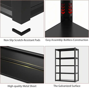 Venta al por mayor Supermercado Garaje Protección contra la corrosión Estantería de metal Ahorre <span class=keywords><strong>espacio</strong></span> Apilamiento Taller Estante de almacenamiento - Product Image 6