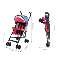 Poussette légère pliable avec auvent, poussette parapluie à personnage, poussette légère de voyage pour bébé Ranney