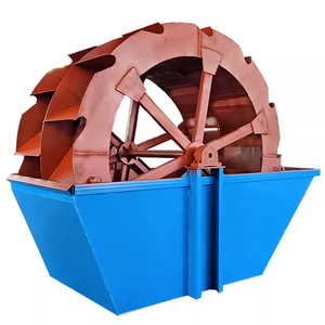 <b>Wheel</b> Bucket Sand Washer <b>Machine</b> For River Sand <b>Washing</b> With Ac Motor Blue Color - Product Image 4