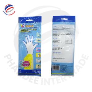 ถุงมือพลาสติกใสยี่ห้ออีเกิ้ล สำหรับเตรียมอาหาร ผลิตจากวัสดุ HDPE ใช้งานง่ายและสวมใส่กระชับกับมือ - Product Image 4