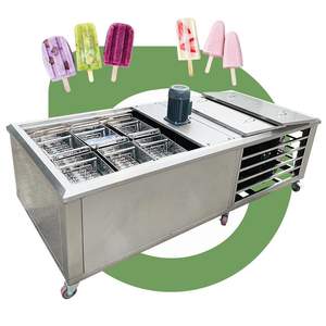 <b>Milk</b> Fruit <b>Stick</b> Engrave 2 18 Mold Semi Automatic De Fabrication Popsicle Machine / Ice Lolly Machine - Product Image 1