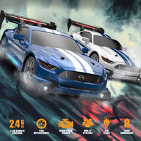 Voiture télécommandée AiJH 1:24 RC Drift 2.4GHz 4WD avec lumières LED intégrées, voiture de course sportive pour enfants