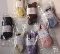 Calcetines de Mujer de Talla Única, Tejido Holgado, Extra Gruesos, de Felpa, Estilo Casual