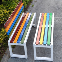 Chaise d'attente en bois de conception moderne pour l'extérieur, vente d'usine, durable, résistante aux intempéries, banc confortable pour le parc et la place