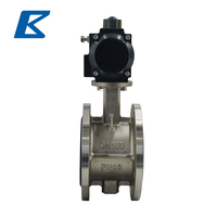 Vanne papillon à bride à actionnement pneumatique en acier inoxydable SS304 avec corps et disque en acier inoxydable, siège en EPDM à joint souple, PN16/CLASSE 150LB, pour eau, huile, gaz