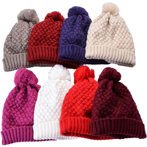 Gorro de Punto Personalizado de Fábrica para Mujer, Diseño de Letras/Caracteres, Estilo Invernal, Grueso - Product Image 1