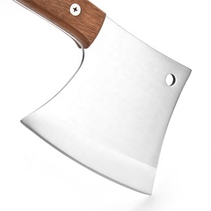 Hachoir à viande ergonomique avec poignée en bois, 4 pouces, robuste, os - Product Image 6