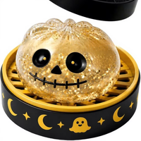 Caja Sorpresa de Juguetes Sensoriales con Purpurina de Halloween, Set de Juguetes Antiestrés con Diseño de Calabaza y Ojo de Fantasma, Regalo Adorable