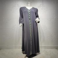 Abaya longue style saoudien et égyptien cintrée à la taille, vêtements musulmans multicolores pour femmes, commande en petite quantité