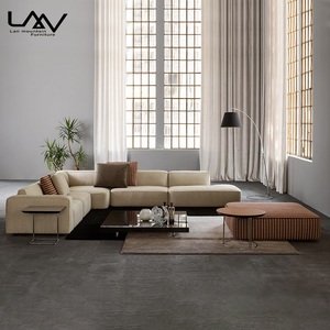 Ensemble de canapés à cadre en bois pour salon d'hôtel, meubles de salon modulaires, boutique de villa, <span class=keywords><strong>liberté</strong></span>, Offre Spéciale - Product Image 2