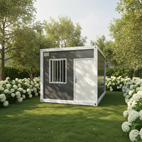 Maison modulaire pliable et extensible portable, construction rapide OEM, mini-villa préfabriquée, conteneur, cabane, bureau, hôtel, design moderne