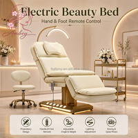 Cama de Belleza Eléctrica, Mesa de Masaje Facial Multifuncional para Salón de Belleza y Clínica Estética