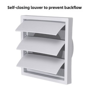 Système <span class=keywords><strong>d</strong></span>'air frais, cache-lamelles carré pour balcon, ventilation de climatisation centrale, auto-suspendu, en plastique PP, mobile - Product Image 2