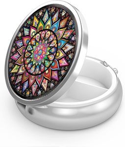 3 ngăn y học <span class=keywords><strong>Pill</strong></span> trường hợp di động <span class=keywords><strong>Pill</strong></span> <span class=keywords><strong>Box</strong></span> cho Pocket hoặc pursedecorative kim loại y học vitamin Organ <span class=keywords><strong>Pill</strong></span> hộp - Product Image 1