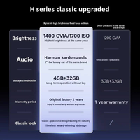 Proyektor H6 4K 1400 Lumens untuk Speaker Android Smart 150 inci Home Theater Nirkabel Ponsel