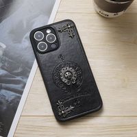 Coques de téléphone en gel de silicone Streetwear pour modèles Cross Design, compatibles 13/14/15/16/17 Pro Max, avec protection intégrale à 360°