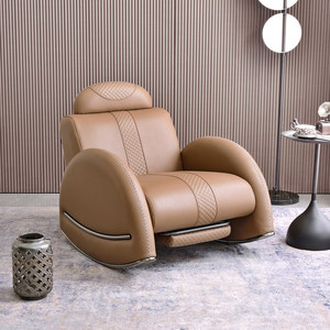 Sillones Reclinables de Estilo Nórdico Moderno para Sala de Estar, Sofá Reclinable para Lectura, Muebles Reclinables de Madera para Adultos - Product Image 5