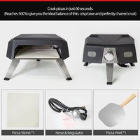 Four à pizza au gaz portable, conception OEM/ODM directe usine, 12/16 pouces, pliable, sans fumée et coupe-vent, barbecue extérieur