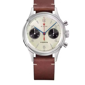 Men's 1963 <b>Chronograph</b> Mechanical Watches 21 Zuan Original ST1901 Movement Sapphire 38mm Pilot Clock - Product Image 1