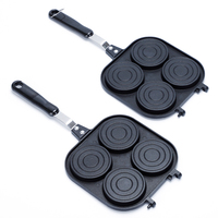Petit plat à rôtir en aluminium double face antiadhésif pour usage domestique, compatible gaz et induction, capacité <1L, pour la cuisson de gâteaux, d'œufs et de burgers