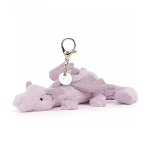 Portachiavi in peluche Drago di Neve UK Jc, Ciondolo per Borsa, Simpatico Mini Giocattolo Confortevole, Imbottito in Poliestere e Cotone PP, Regalo Unisex - Product Image 5