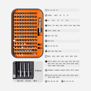Kit d'outils de réparation professionnel de précision de 115 pièces pour téléphones mobiles électroniques, magnétique, antidérapant, en acier inoxydable Torx - Product Image 4