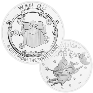Funda protectora de técnica chapada en monedas coleccionable de Hada de los dientes de fantasía, regalo incluido para exhibir o presentar a los niños - Product Image 2
