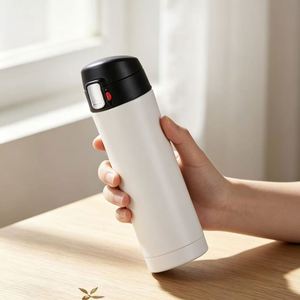 Vaso Térmico de Acero Inoxidable 304 de 450ml, Taza de Viaje Japonesa Ecológica con Tapa Abatible, Regalo Empresarial al por Mayor - Product Image 2