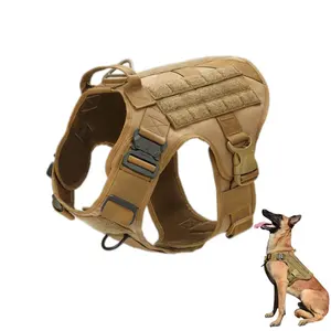 Waterproof tactical K9 dog chest harness vest hiking hiking shoes hunting training chest harness for service dog