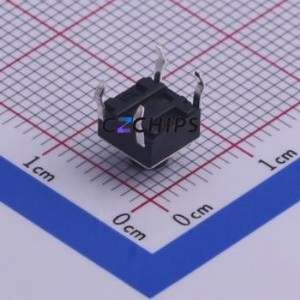 TS-1002-05526 Tactile Switch Through hole Component (THT)-4P,6x6mm Switch Single Pole Single Throw Round Button Through Hole 6mm - Product Image 2