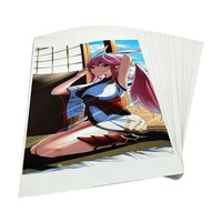 Feuilles d'autocollants adhésifs en acrylique imperméables format A4, simple face, compatibles avec les imprimantes jet d'encre, papier d'étiquettes numérique pour l'emballage