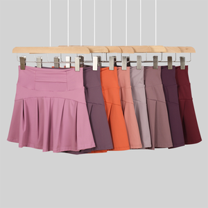 Falda de Yoga sin Costuras, Cintura Alta, Color Sólido, Transpirable, Elástica, Ropa Deportiva para Mujer, Uso Diario, OEM, ODM, Logotipo Personalizado - Product Image 1