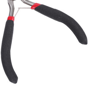 Pince à bijoux à bec courbé de 4,5 pouces, à ressort, avec poignées recouvertes de plastique, pour le bricolage et la fabrication de bijoux - Product Image 1