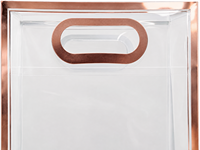 Sacs à main personnalisés en plastique avec impression de logo pour l'emballage de vêtements, les cadeaux, les boutiques et les magasins de détail