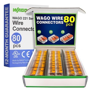 PLC 221 ซีรีส์ 80 ชิ้น ตัวเชื่อมต่อสายไฟแบบกะทัดรัด |   ประกอบด้วย 40x <span class=keywords><strong>221412</strong></span> 2... ผลิตภัณฑ์ที่มีการรับประกัน - Product Image 1