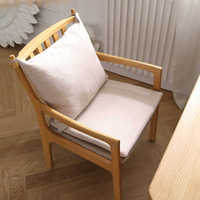 Chaise de bureau en bois massif avec dossier, chaise de bureau ergonomique pour le travail et les études, structure moderne en noyer/ébène