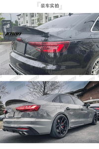 ICOOH Racing HK Style fibra di carbonio Kit carrozzeria radice posteriore Spoiler alettone per AUDI A4/<span class=keywords><strong>S4</strong></span>/RS4 A4 _ <span class=keywords><strong>S4</strong></span> _ b9 2016-2021 - Product Image 5