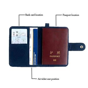 DIY パスポート収納バッグ ビジネス旅行書類ホルダー キャンバスオールコットンカードホルダーオーガナイザー ポータブル RFID ブロッキング 耐久性あり - Product Image 2