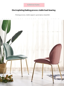 Muebles <span class=keywords><strong>para</strong></span> el hogar modernos <span class=keywords><strong>sillas</strong></span> de comedor de terciopelo con patas doradas <span class=keywords><strong>sillas</strong></span> de sala de estar tapizadas <span class=keywords><strong>para</strong></span> hoteles hechas de metal - Product Image 4