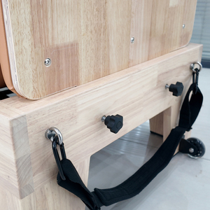 Reformer de Pilates Ajustable de Madera de Roble Sólido Tailandés de Alta Calidad y Durabilidad para Estudios de Pilates y Gimnasios en Casa - Product Image 4