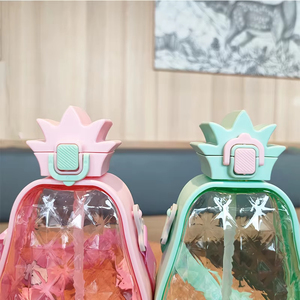 Pajita de Piña Reutilizable, Ecológica, Impermeable, Portátil para Niños, de Plástico, con Apariencia Estética, Venta al Por Mayor - Product Image 2