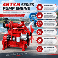 Moteur diesel 4 cylindres CUMS 4BTA3.9-P80 58 kW 78 CV 1500 tr/min pour l'irrigation agricole, l'exploitation minière et les équipements de pompage industriels
